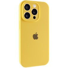 Чохол Silicone Case Full Camera Protective (AA) для Apple iPhone 14 Pro (6.1") Жовтий / Yellow