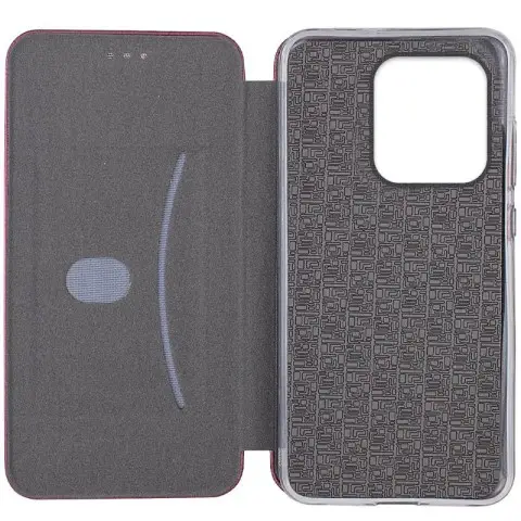 Шкіряний чохол-книжка Classy для Motorola Moto G15 4G Бордовий