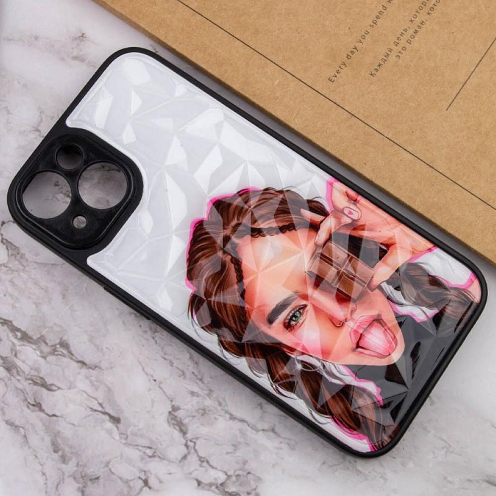 TPU+PC чохол Prisma Ladies для Apple iPhone 14 (6.1") Chocolate