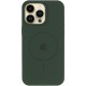 Чохол Silicone Case Full Protective (AA) V2 with MagSafe для Apple iPhone 15 Pro Max (6.7") Зелений / Cyprus Green