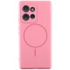 Чохол Silicone Cover Lakshmi Full Camera (AA) with MagFit для Motorola Moto G75 5G Рожевий / Light pink