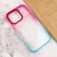 Чохол TPU+PC Fresh sip series для Apple iPhone 13 Pro (6.1") Бірюзовий / Рожевий