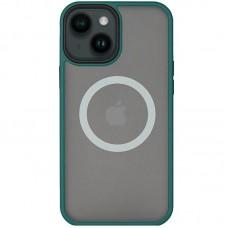 TPU+PC чехол Metal Buttons with MagSafe для Apple iPhone 13 (6.1")