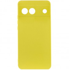 Чохол Silicone Cover Lakshmi Full Camera (A) для Google Pixel 6a Жовтий / Flash