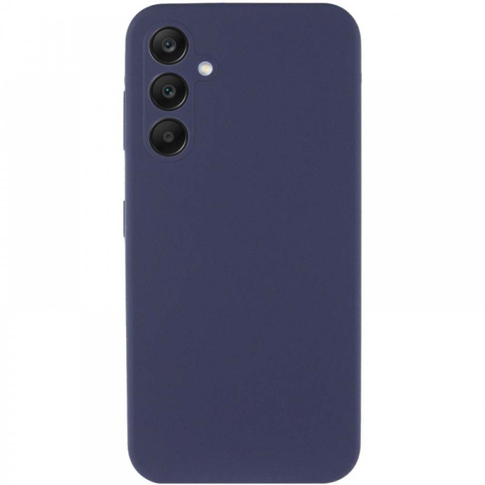 Чохол Silicone Cover Lakshmi Full Camera (AA) для Samsung Galaxy A35 Синій / Midnight Blue