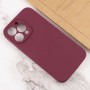 Чохол Silicone Case Full Camera Protective (AA) NO LOGO для Apple iPhone 13 Pro Max (6.7") Бордовий / Plum