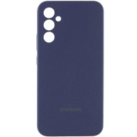 Чохол Silicone Cover Lakshmi Full Camera (AA) with logo для Samsung Galaxy A55 Синій / Midnight Blue