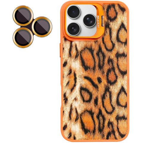 Чохол TPU+PC Wild Leopard with MagSafe and Lens для Apple iPhone 15 Pro Max (6.7") Orange