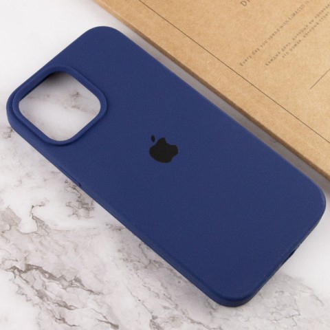 Чохол Silicone Case Full Protective (AA) для Apple iPhone 14 Pro (6.1") Синій / Deep navy