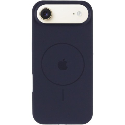Чохол Silicone Case Full Protective (AA) V2 with MagSafe для Apple iPhone 17 Air (6.5") Темно-синій / Midnight blue