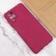 Чохол TPU GETMAN Liquid Silk Full Camera для Samsung Galaxy A12 Бордовий / Marsala