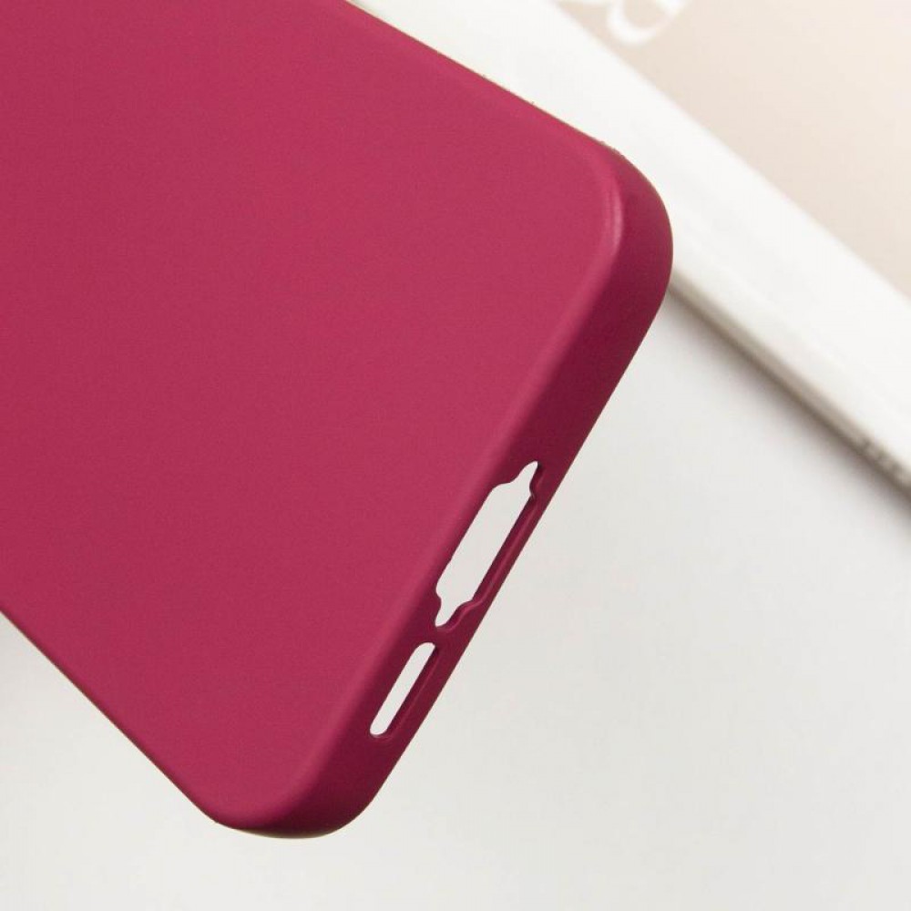 Чохол TPU GETMAN Liquid Silk Full Camera для Samsung Galaxy S23+ Бордовий / Marsala
