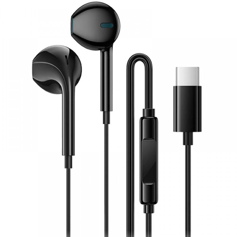 Навушники Borofone BM100 Fuente universal with microphone (Type-C/1.2m) Black