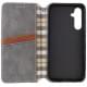 Шкіряний чохол-книжка GETMAN Cubic (PU) для Samsung Galaxy A17 4G/5G Сірий