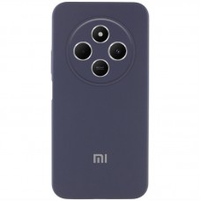 Чохол Silicone Cover Lakshmi Full Camera (AAA) with Logo для Xiaomi Redmi 14C / Poco C75 Сірий / Dark Gray