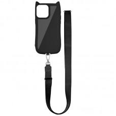 Чохол TPU GETMAN Cat with straps для Apple iPhone 16 Pro Max (6.9") Black