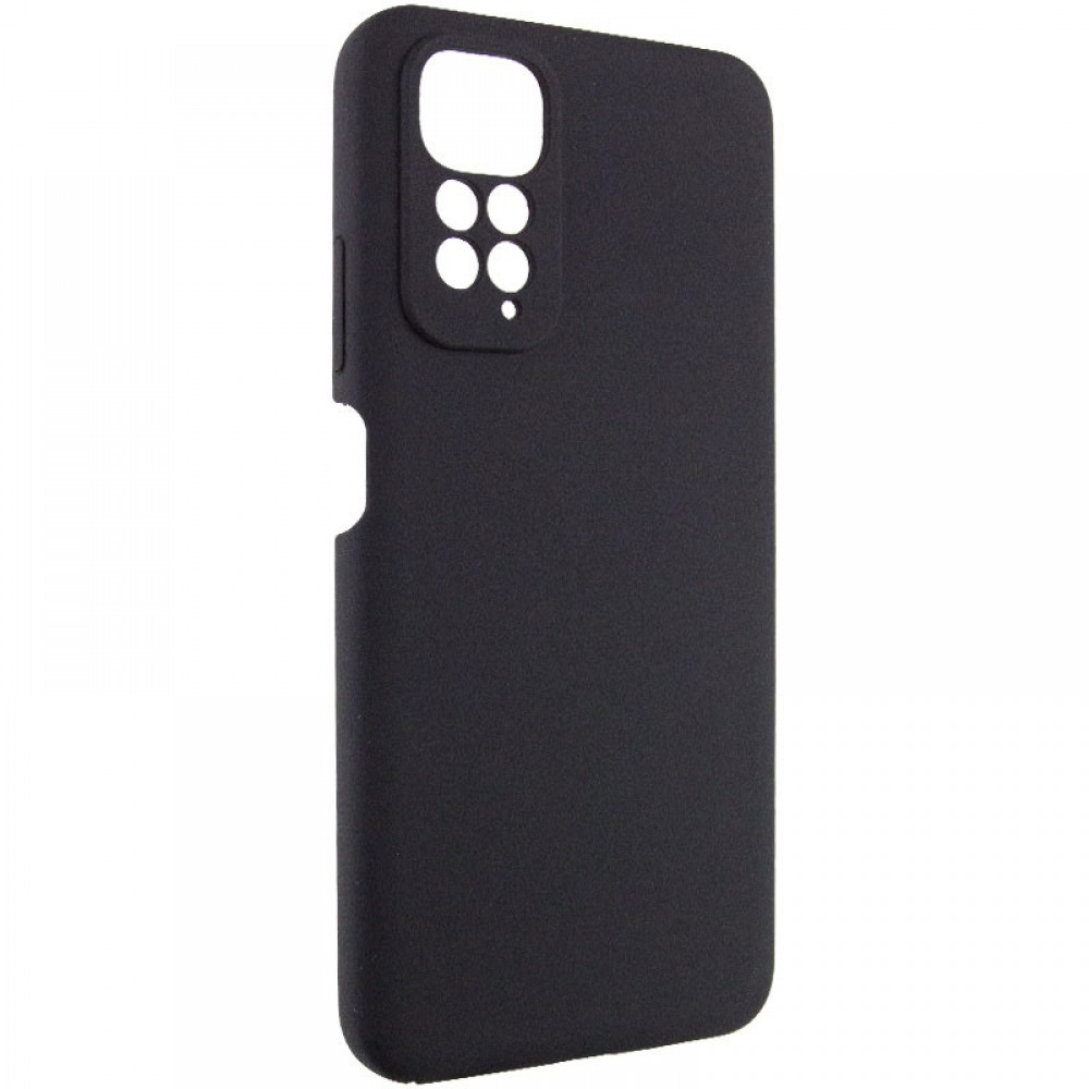 Чохол Silicone Cover Lakshmi Full Camera (AAA) для Xiaomi Redmi Note 11 (Global) / Note 11S Чорний / Black