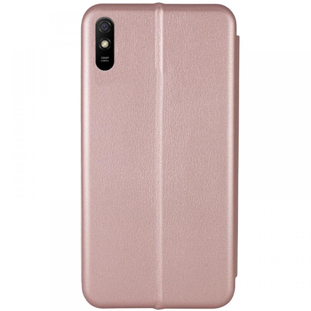Шкіряний чохол-книжка Classy для Xiaomi Redmi 9A Rose Gold