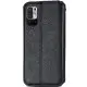 Шкіряний чохол-книжка GETMAN Cubic (PU) для Xiaomi Redmi Note 10 5G / Poco M3 Pro Чорний