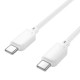 Дата кабель Hoco X113 Beneficio Type-C to Type-C 60W (1m) White