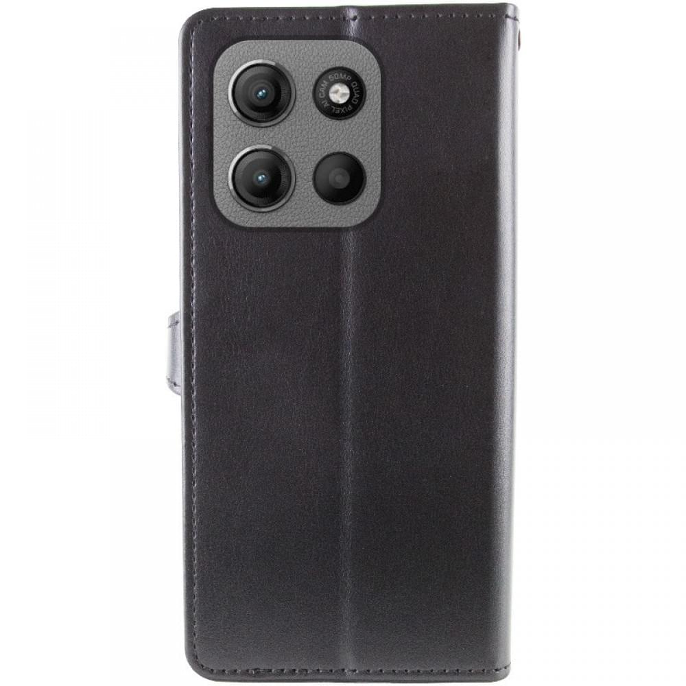 Шкіряний чохол-книжка GETMAN Gallant (PU) для Motorola Moto G15 4G Чорний