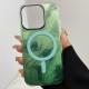 Чохол TPU Shiny Mountain (MagFit) для Apple iPhone 14 / 13 (6.1") Green