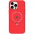 Чохол Silicone Case Full Protective with Ring для Apple iPhone 13 Pro (6.1") Red