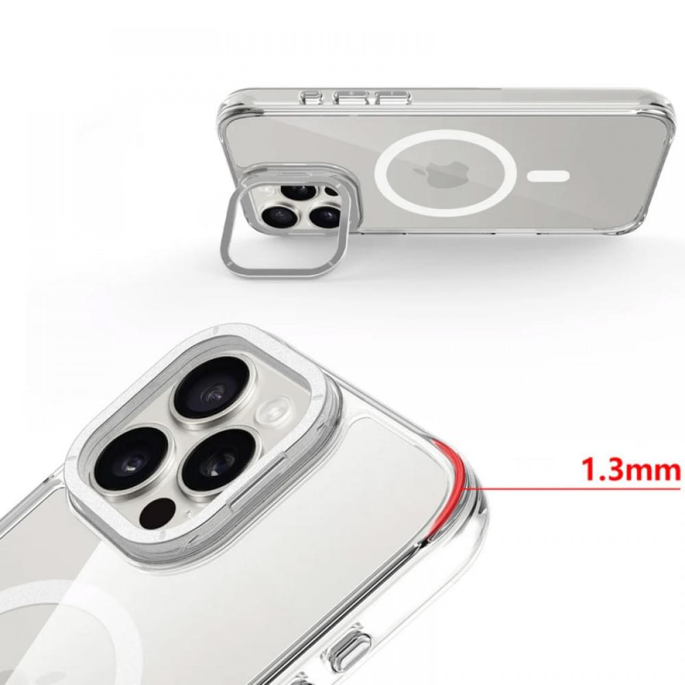 Чохол TPU Space Case Apex with MagSafe для Apple iPhone 15 Pro (6.1") Silver