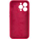Чохол Silicone Case Full Camera Protective (AA) NO LOGO для Apple iPhone 14 Pro (6.1") Червоний / Rose Red