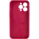 Чохол Silicone Case Full Camera Protective (AA) NO LOGO для Apple iPhone 14 Pro (6.1") Червоний / Rose Red