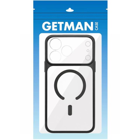 Чохол TPU GETMAN Moon Clear with MagSafe для Apple iPhone 14 (6.1") Black