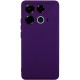 Чохол TPU GETMAN Liquid Silk Full Camera для Infinix Note 40 4G Темно фіолетовий / Dark Purple