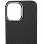 Чохол TPU+PC Carbon with MagSafe для Apple iPhone 15 (6.1") Black