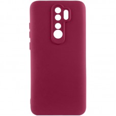 Чохол Silicone Cover Lakshmi Full Camera (AA) для Xiaomi Redmi Note 8 Pro Бордовий / Marsala