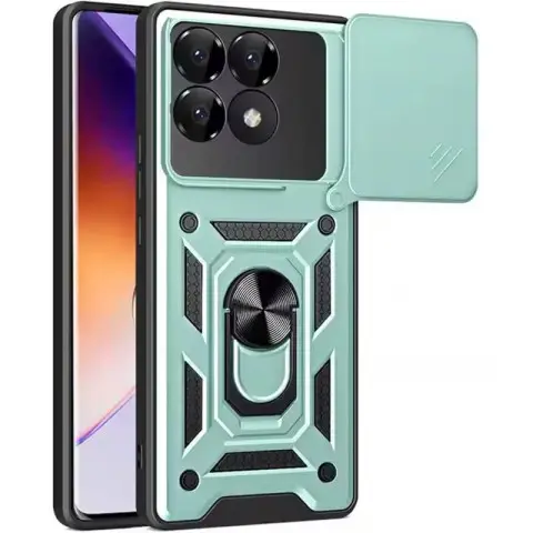 Чохол Ummi Camshield Serge Ring для Xiaomi Poco F7 Pro Зелений / Green