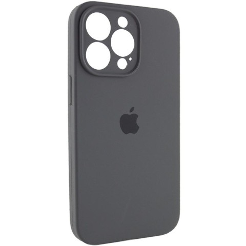 Чохол Silicone Case Full Camera Protective (AA) для Apple iPhone 13 Pro Max (6.7") Сірий / Dark Gray