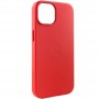 Шкіряний чохол Leather Case (AA Plus) with MagSafe для Apple iPhone 14 (6.1") Crimson