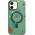 Чохол TPU+PC Flush with MagSafe для Apple iPhone 11 (6.1") Dark green