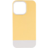 Чохол TPU+PC Bichromatic для Apple iPhone 13 Pro (6.1") Creamy-yellow / White