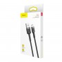 Дата кабель Baseus Cafule MicroUSB Cable 2.4A (1m) (CAMKLF-B) Сірий / Чорний