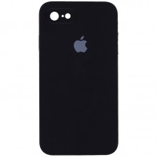 Чохол Silicone Case Square Full Camera Protective (AA) для Apple iPhone 6/6s (4.7") Чорний / Black