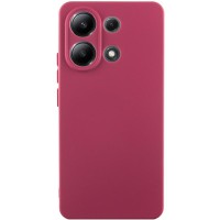 Чохол TPU GETMAN Liquid Silk Full Camera для Xiaomi Redmi Note 13 4G Бордовий / Marsala