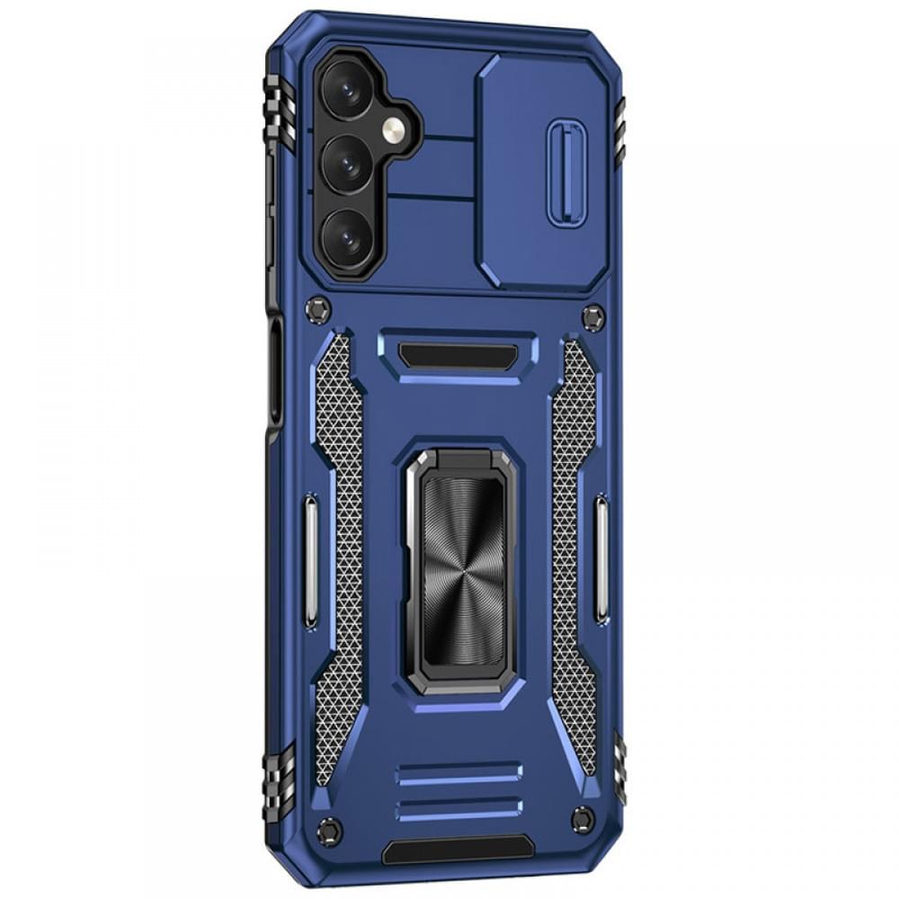 Ударостійкий чохол Camshield Army Ring для Samsung Galaxy S24 Синій / Navy