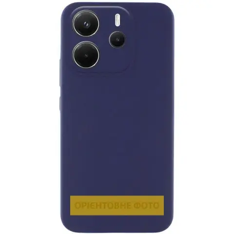 Чохол Silicone Cover Lakshmi Full Camera (AAA) для Xiaomi Redmi 15C (EU) Темно-синій / Midnight blue
