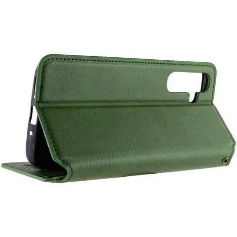 Шкіряний чохол-книжка GETMAN Cubic (PU) для Samsung Galaxy A26 5G Зелений