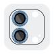 Захисне скло Metal Shine на камеру (у упак.) для Apple iPhone 12 / 12 mini / 11 Синій / Blue