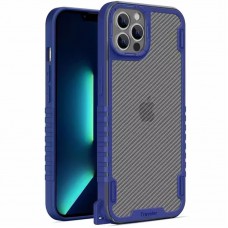 Чохол TPU+PC TRAVEL Carbon для Apple iPhone 13 Pro Max (6.7") Синій