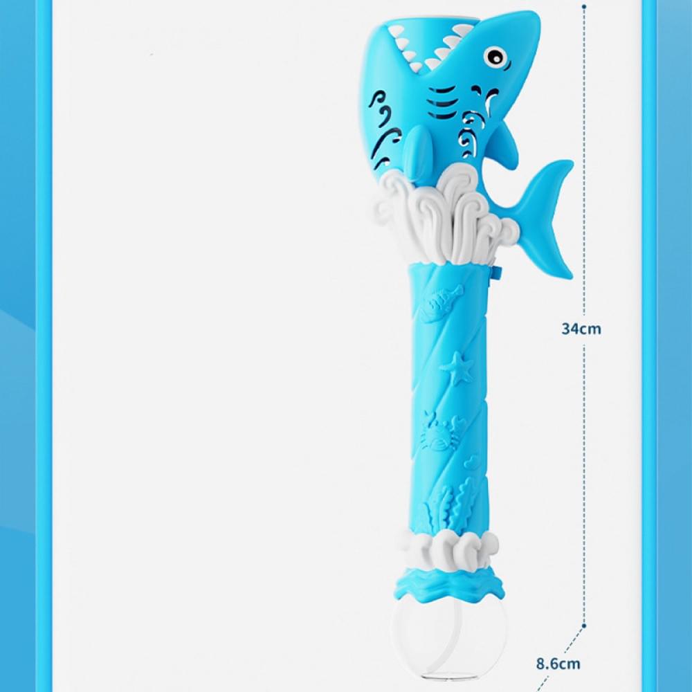 Пістолет з мильними бульбашками H038 Shark + bottle 50ml Light Blue