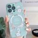 TPU+PC чохол Secret Garden with MagSafe для Apple iPhone 14 Pro (6.1") Mint