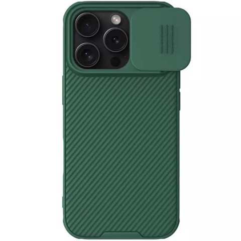 Карбонова накладка Nillkin CamShield Pro для Apple iPhone 16 Pro Max (6.9") Deep Green
